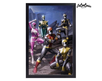 Power Rangers Variant Cover Poster