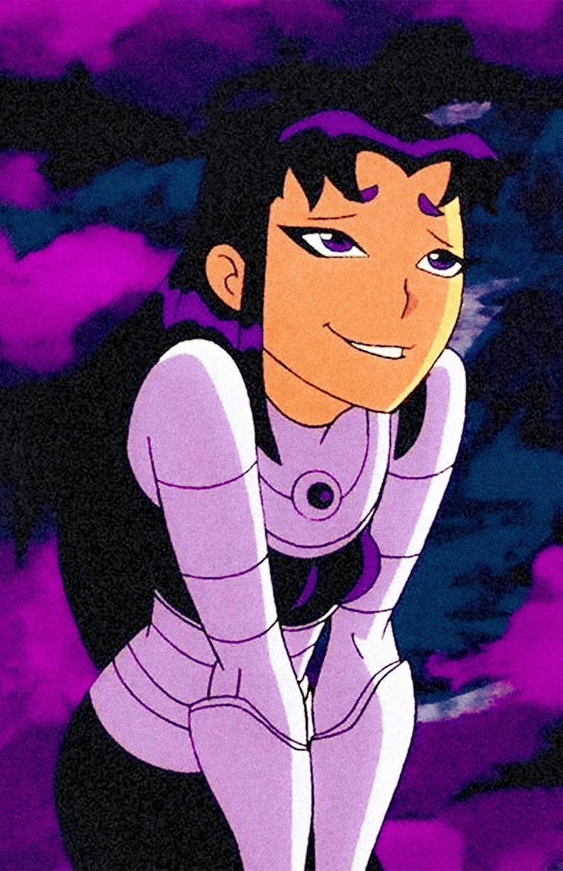 Blackfire Teen Titans Art Poster - Etsy image.