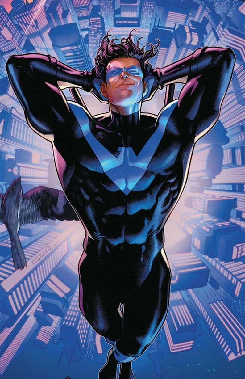 Nightwing Variant Cover Print Etsy Australia