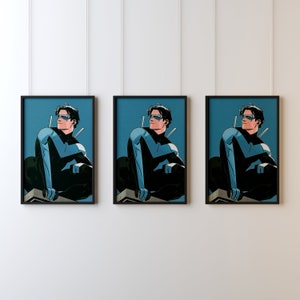 Nightwing Art Poster - Etsy