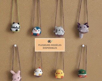 Suspension rétro de voiture au crochet, Animal en balançoire fait main, Décoration poétique à suspendre   petit cadeau, 8 modèles différents
