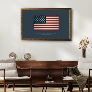 American Flag Pledge of Allegiance Printable l USA Poster, Rustic Americana, Fourth of July Homeschool, Wall Art, Gallery Print Download