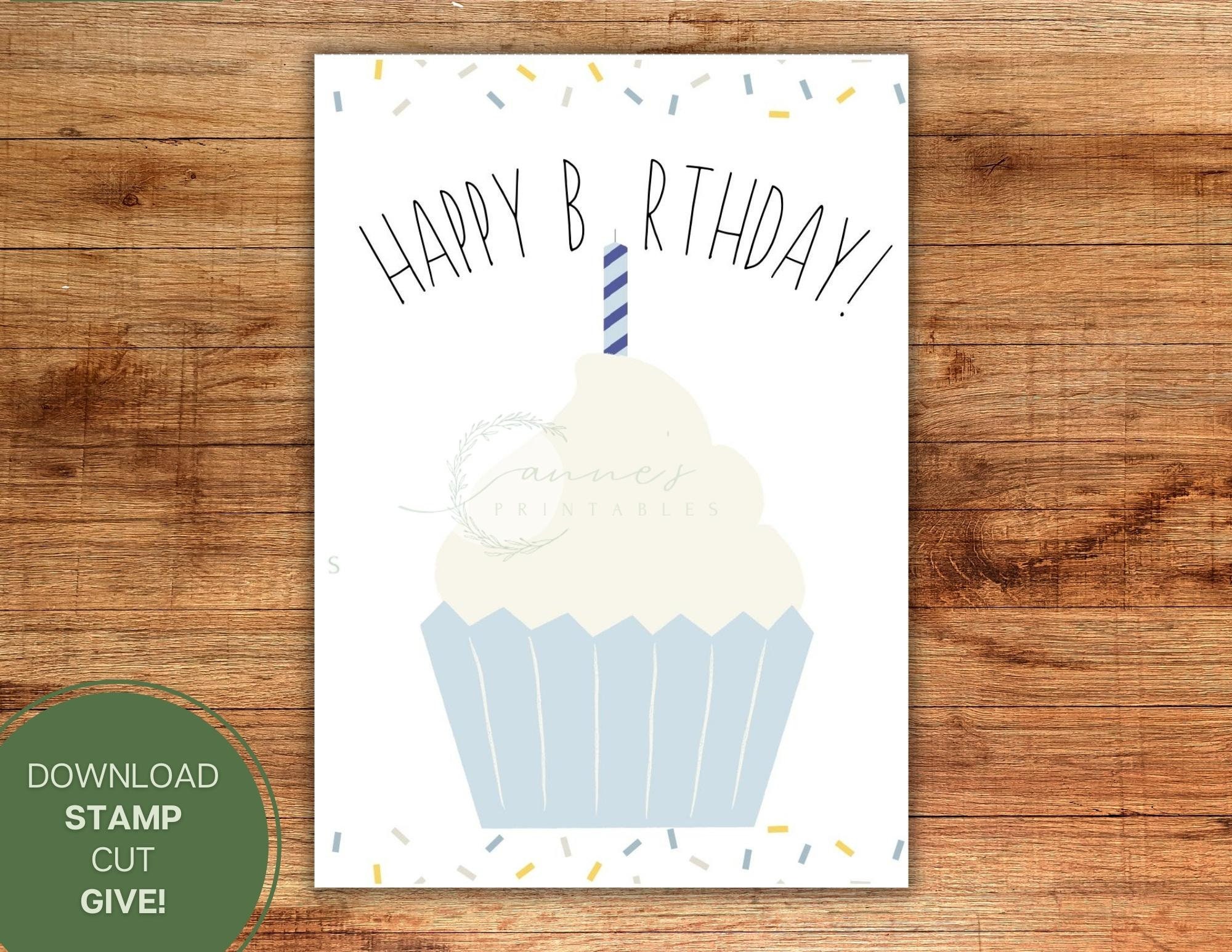 10ct Red Cupcake Cards - Spritz : Birthday Greeting Card Set, Food Pattern, Paper, 10 Pieces - View #12