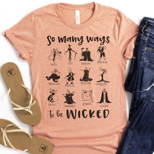 So Many Ways to Be Wicked Disney Villains Shirt / Disney Halloween Shirt / Disney World Halloween Shirt / Disney Villains Halloween Shirt