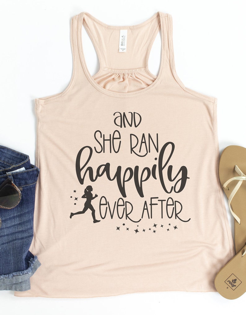 She Ran Happily Ever After Run Disney Tank / Disney Running Etsy