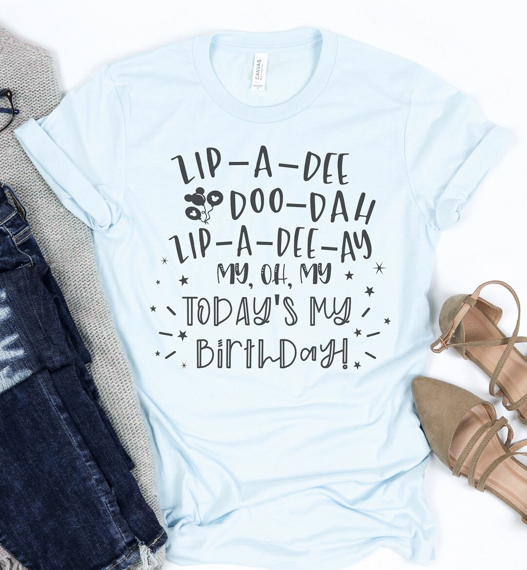 Zip a Dee Doo Dah Disney Birthday Shirt / Disney Splash Mountain Shirt ...