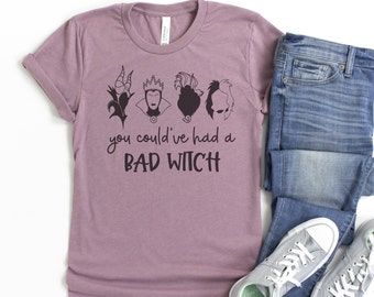 Disney Villains Shirt / Bad Witch Disney Villains Shirt / Disney Halloween Shirt / Disney Ursula Shirt / Maleficent Shirt / Evil Queen