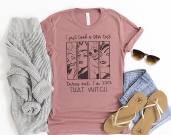 100% That Witch Disney Villains Shirt , Disney Halloween Shirt, Villains Shirt Women, Disney World Villains Shirt