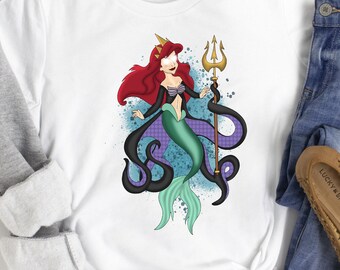 Ariel Mash Up Shirt / Disney Ariel Shirt / Ursula Shirt / The Little Mermaid Shirt / Disney Trip Shirt