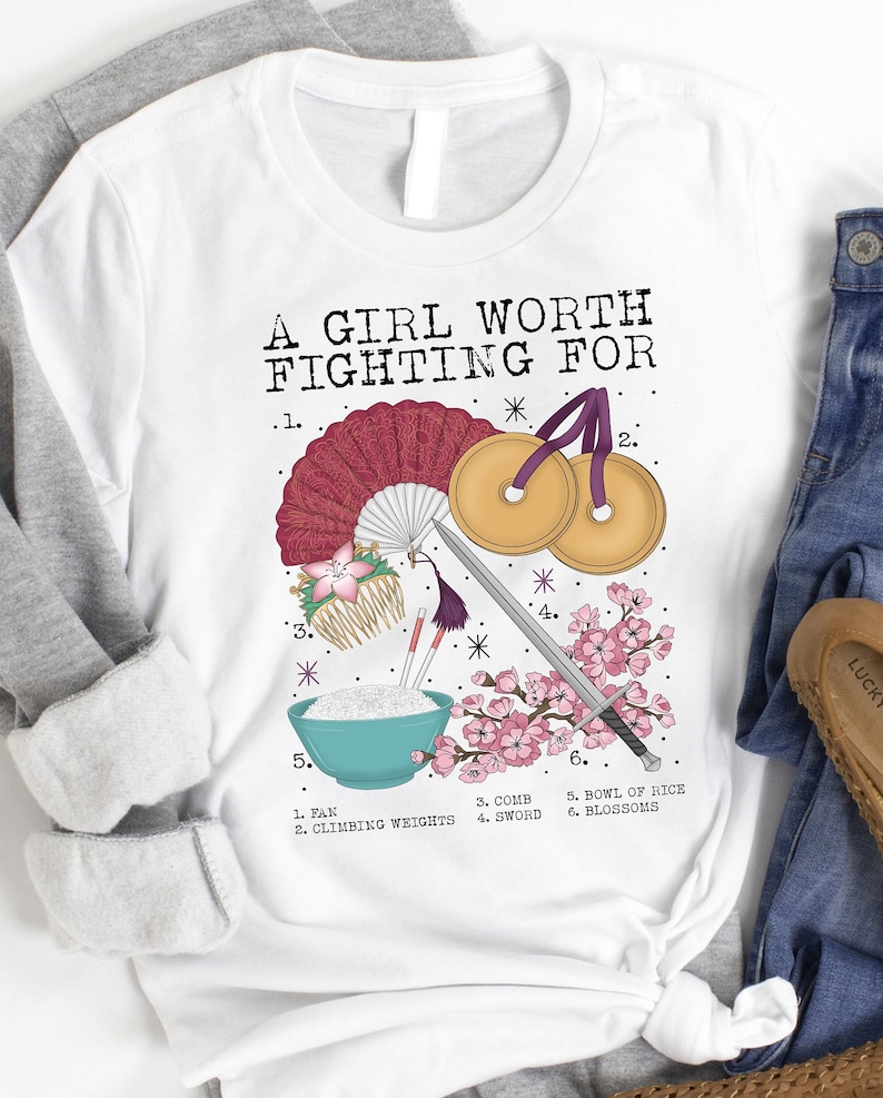 Mulan Disney Shirt / Girl Worth Fighting For Mulan Shirt / Disney Mulan Shirt / Disney Princess Shirt / Disney World / Disneyland Shirt image 1