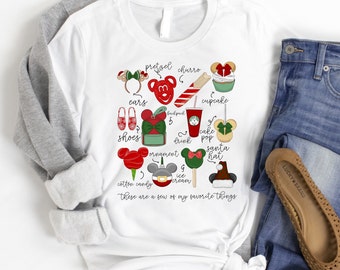 Disney Christmas Favorite Things Shirt / Disney Christmas Shirt / Disney Christmas Snacks Shirt / Disney Christmas Trip Family Shirts