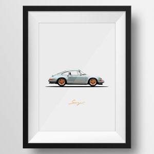 Singer Porsche Art - Etsy