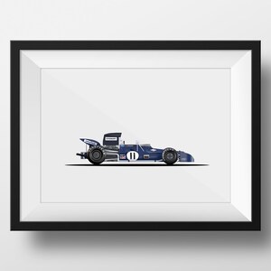 Tyrell 003 Formula 1 DIGITAL DOWNLOAD Design For Boys Man Cave Boys Room 8x10 Inches