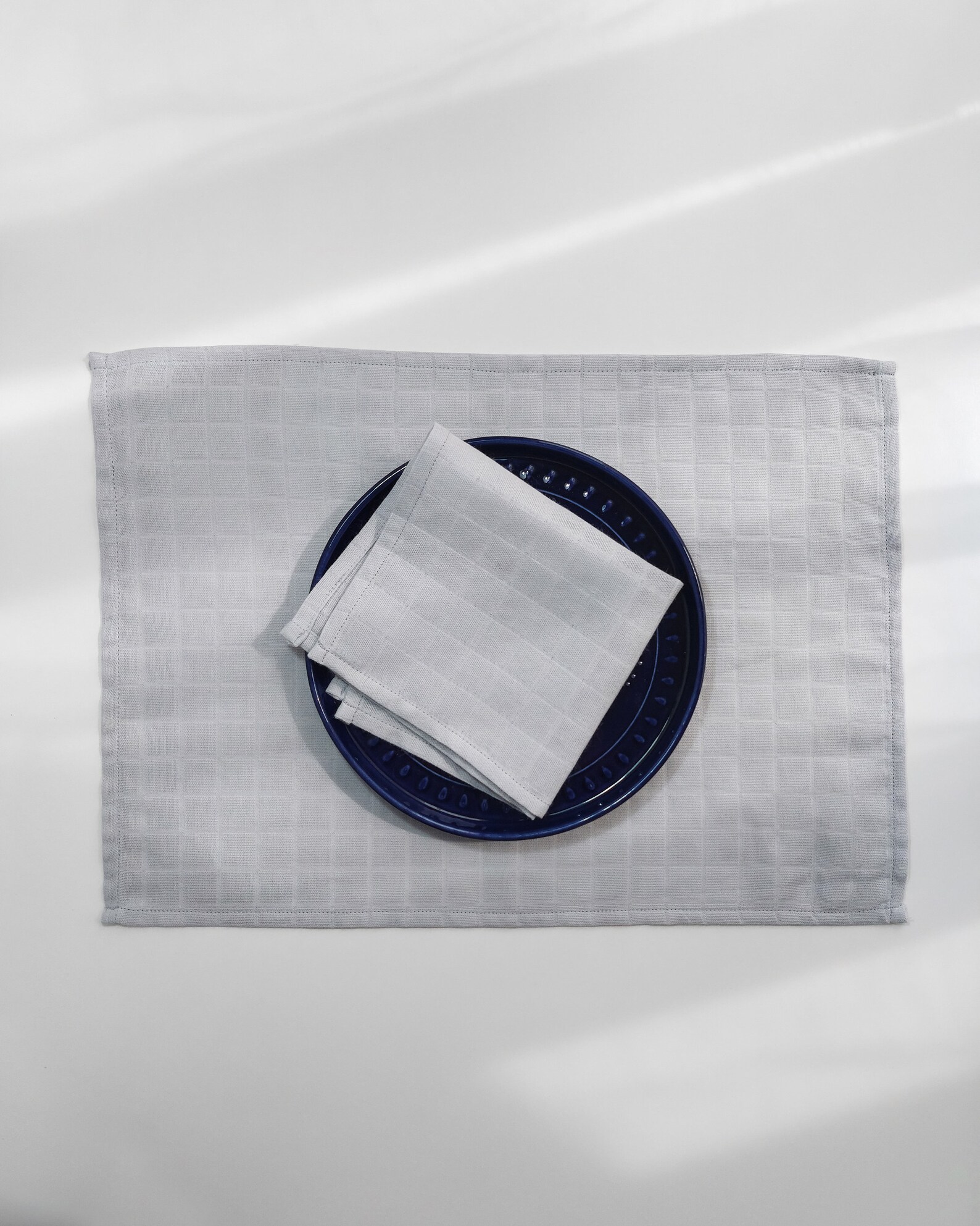 Muslin Placemats Light Gray Placemat Table Setting Serving Etsy