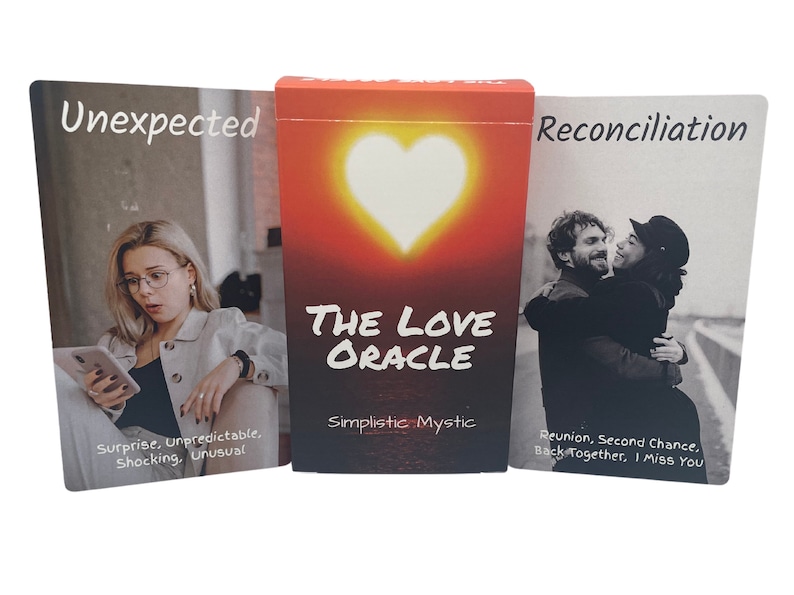 The Love Oracle: A 54 Card Oracle Deck for Relationships, Situationships & Modern Love Challenges Simplistic Mystic image 4