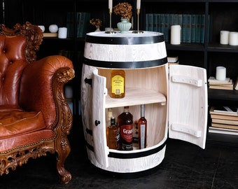 Armoire à alcool, casier à vin, meuble de bar à domicile, bar de style loft avec étagère à l'intérieur