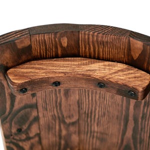 Fassbar aus Holz with LED Rollen, Barschrank, Weinregal Fass | Spirituosenschrank Rustikale Hausbar | Mobiler Barwagen | Geschenk für Männer image 13