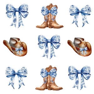 Conception numérique de Chinoiseries Western Cowgirl | Transferts PNG DTF | Téléchargement instantané | Clipart Coquette de Chinoiserie occidentale imprimable