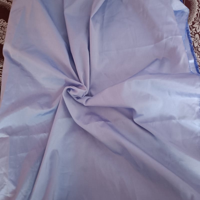 Winter Sky Blue Taffeta Silk Fabric main image 0