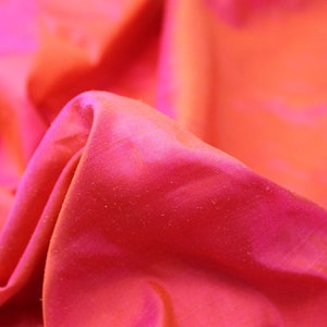 Coral pink Silk Fabric By The meter, Silk Fabric, Silk Dupioni Fabric, Wholesale Silk Fabric, Silk Dress Fabric, Bridal Silk, Slub Silk