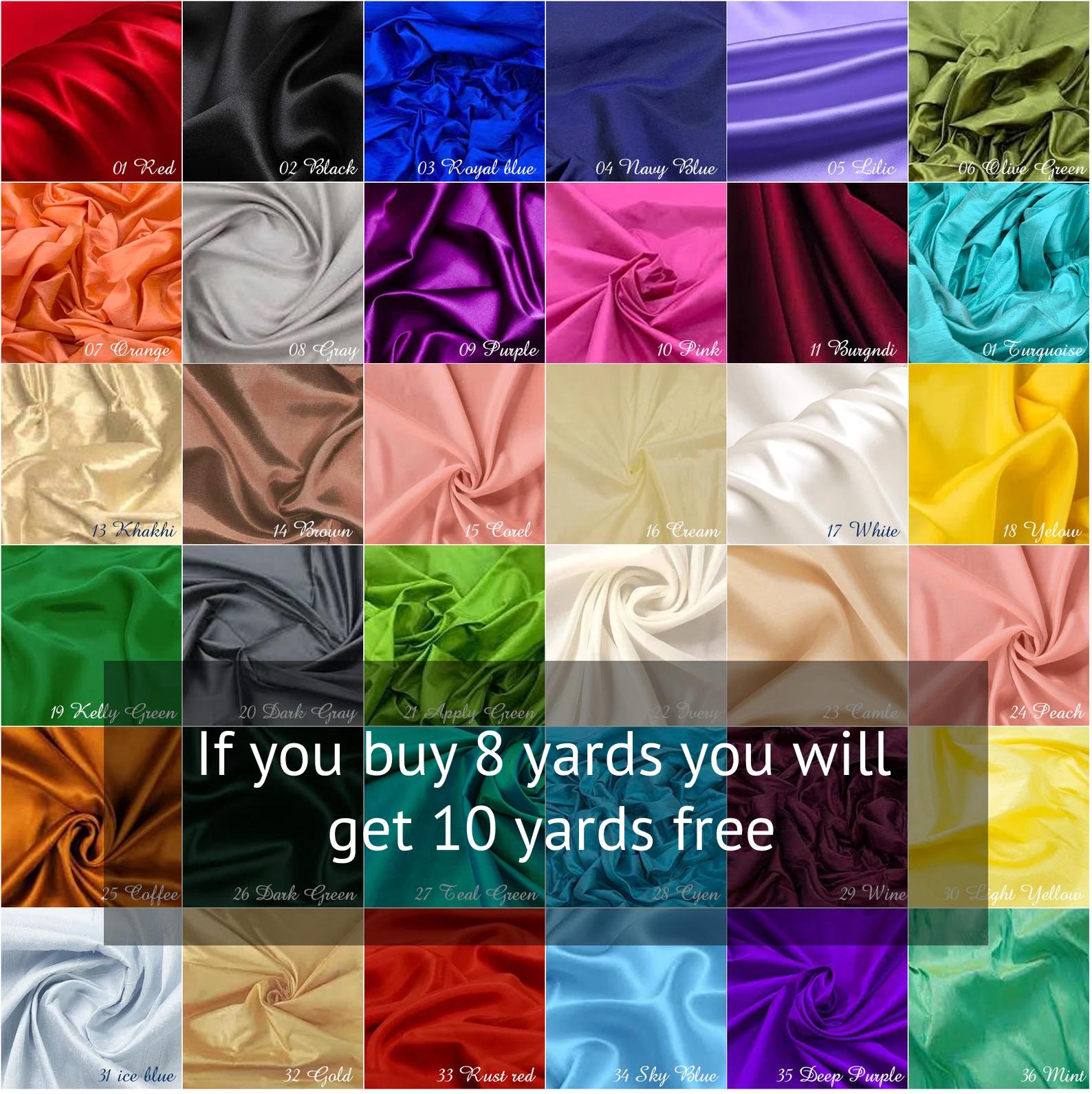 silk dress fabric for sale Silky Satin Dress Craft Fabric Plain Luxury Wedding Material 150cm