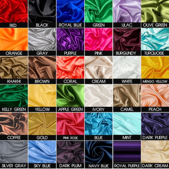 Pure Color Dyeing Color Silk Satin Fabric - China Fabric and Silk