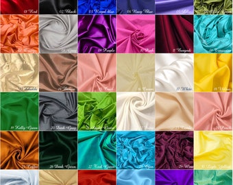 36 Color Pure Silk Fabric, 100% Pure Silk Fabric, Wedding Silk, Silk Fabric by the yard, Plain Silk Fabric By Meter Use for USA UK & Canada