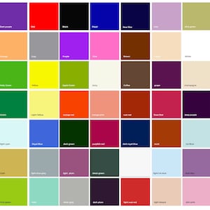 Puede incluir: Una carta de colores con 36 colores diferentes, incluyendo morado oscuro, rojo, negro, azul real, azul marino, lila, verde oliva, naranja, gris, morado, rosa, marrón, crema, blanco, verde kelly, amarillo, verde manzana, marfil, café, uva, champán, verde, amarillo claro, rojo naranja, rosa naranja, rojo óxido, rojo rosa, morado oscuro, cian claro, azul real, verde oscuro, rojo púrpura, azul real oscuro, óxido, azul hielo, oro, gris azulado claro, ciruela claro, verde negro, azul hielo claro, lila oscuro, verde fruta, menta, gris plateado, ciruela oscuro, rojo óxido claro, bisque claro y rosa piel.