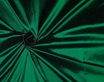 Tela Dupioni de Seda Verde Oscuro: Telas para Novias y Vestidos