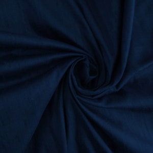 Navy blue Silk Dupioni , Silk Fabric, Navy blue Silk Dupioni Fabric, Slub Silk, Silk Dress Fabric, Wholesale Silk Fabric, Bridal Silk Fabric