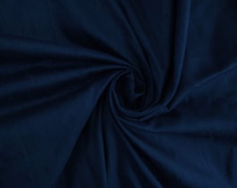Tela de seda dupioni azul marino: Material para vestidos de novia y vestidos