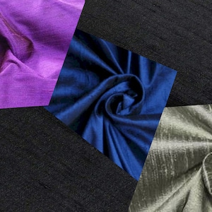 52 Colors Raw Silk Dupioni Fabric, Curtain Dupioni Fabric, Handloom Dupioni Silk Fabric, Faux Dupioni Silk Fabric For Dresses By The Yards