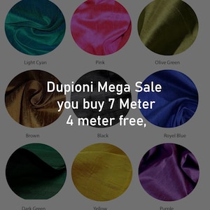 100% Pure Silk Dupioni Fabric, Premium quality Silk,  Plain Dupioni Silk, Silk Dupioni Fabric For Bridal Dresses, Fabric By The meters
