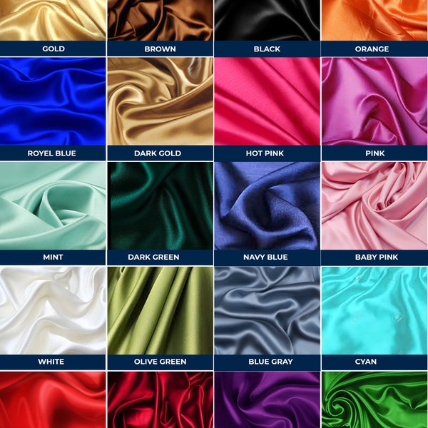Dark Shadow Charmeuse Silk Fabric