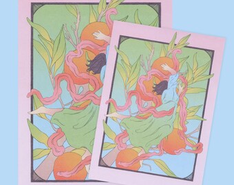 Apelsiner - Original illustrationstryck (A4 eller A5)