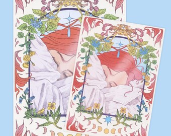 Drömmande - Original illustrationstryck (A4 eller A5)