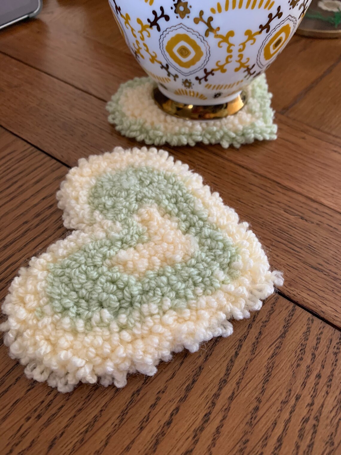 Punch needle coasters Etsy