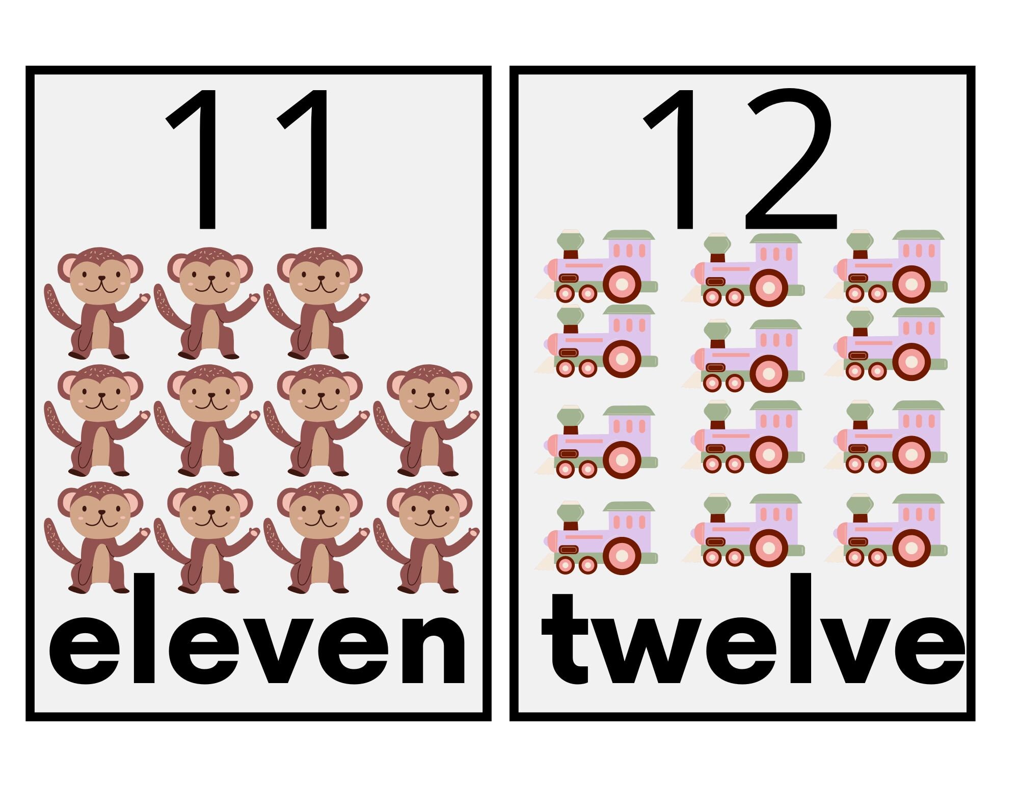 Number Flashcards Printable Flashcards Numbers 1 20 Infant Etsy Number flashcards printable flashcards numbers 1 20 infant etsy