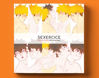 SEXERCISE: Gay Artbook | book for gay couples | queer | yaoi | LGBTQ | Gay Valentine's Day