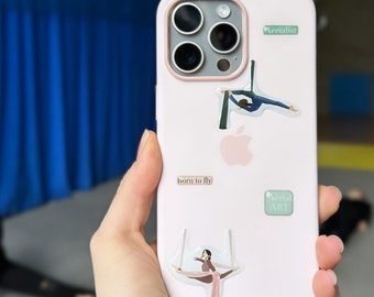 Pegatinas de resina de seda aérea 3D: calcomanías para teléfono, portátil y notebook