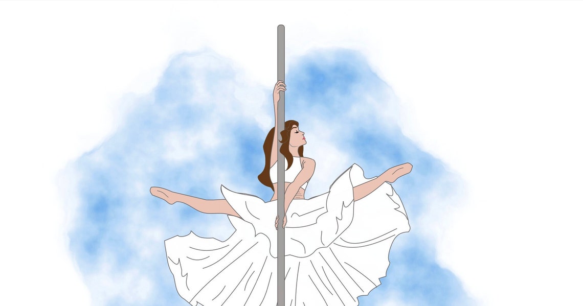 Printable Pole Dancer Girl. Instant Download. Digital Download ...