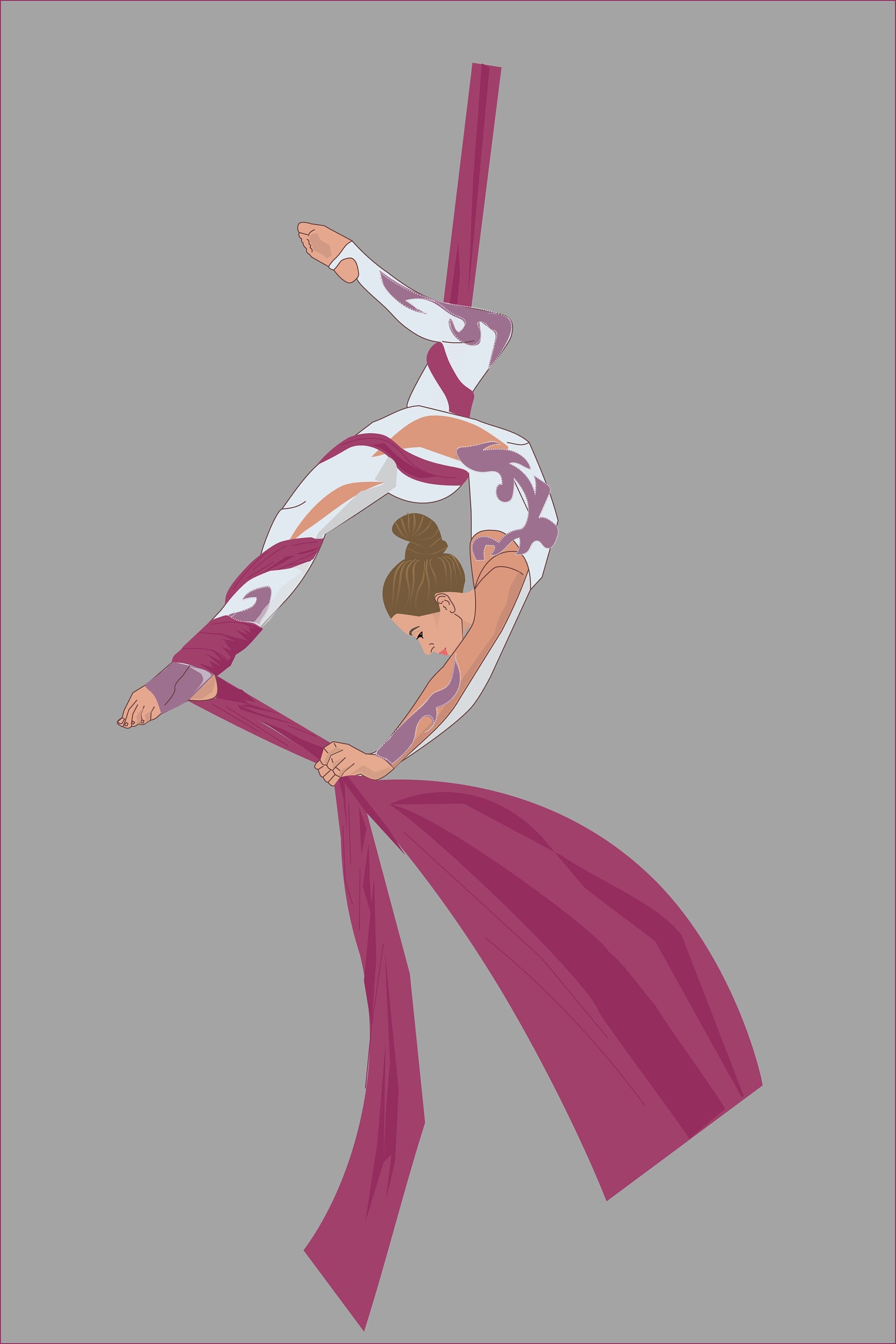 Printable Art Aerial Silks Art Instant Digital Download Aerialist Gift