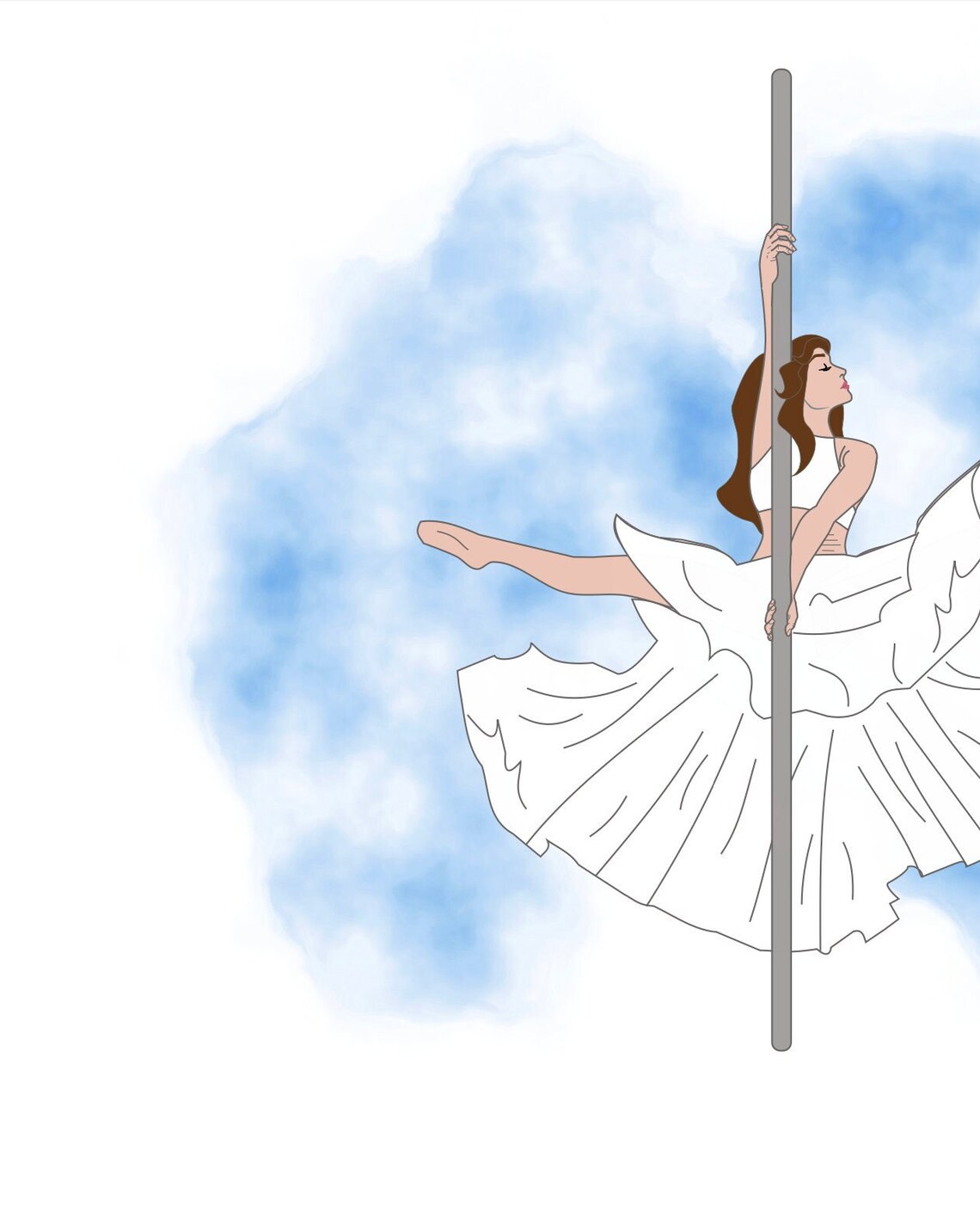 Printable Pole Dancer Girl. Instant Download. Digital Download ...