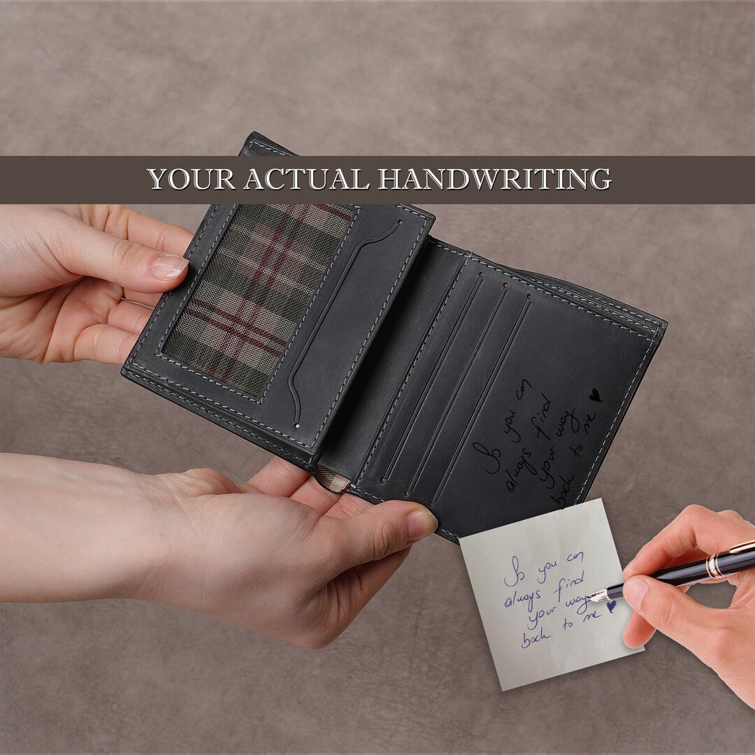 Men's Leather Wallet, Trifold Vintage Wallet, Personalized Mens