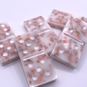 Ice and Rose Gold Dominoes