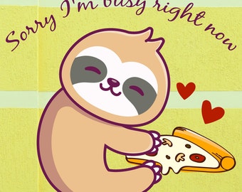 Download Sloth Cartoon Etsy