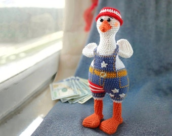 PATTERN crochet goose pdf amigurumi toys independence Day