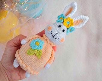 PATTERN crochet bunny hare rabbit Easter pattern PDF digital file Ukraine symbols pdf amigurumi toys Easter