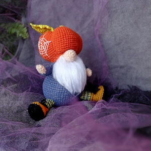 PADRÃO gnome Halloween crochê pdf brinquedos em miniatura amigurumi
