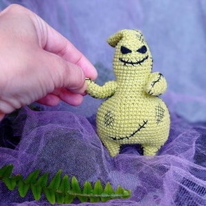 3 en 1 MOTIF lapin vaudou lapin au crochet pdf amigurumi jouets miniatures Halloween image 6